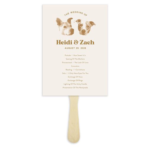 Custom Pet Portrait Fan Programs Driftwood Signature Standard