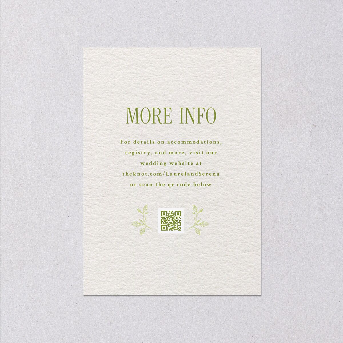 Vintage French Botanical Wedding Enclosure Cards Meadow Signature Standard