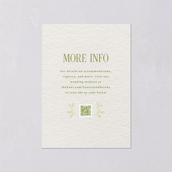 Vintage French Botanical Wedding Enclosure Cards Meadow Signature Standard