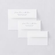 Eternal Devotion Response Card Envelopes White Garnet Return Address Signature Standard