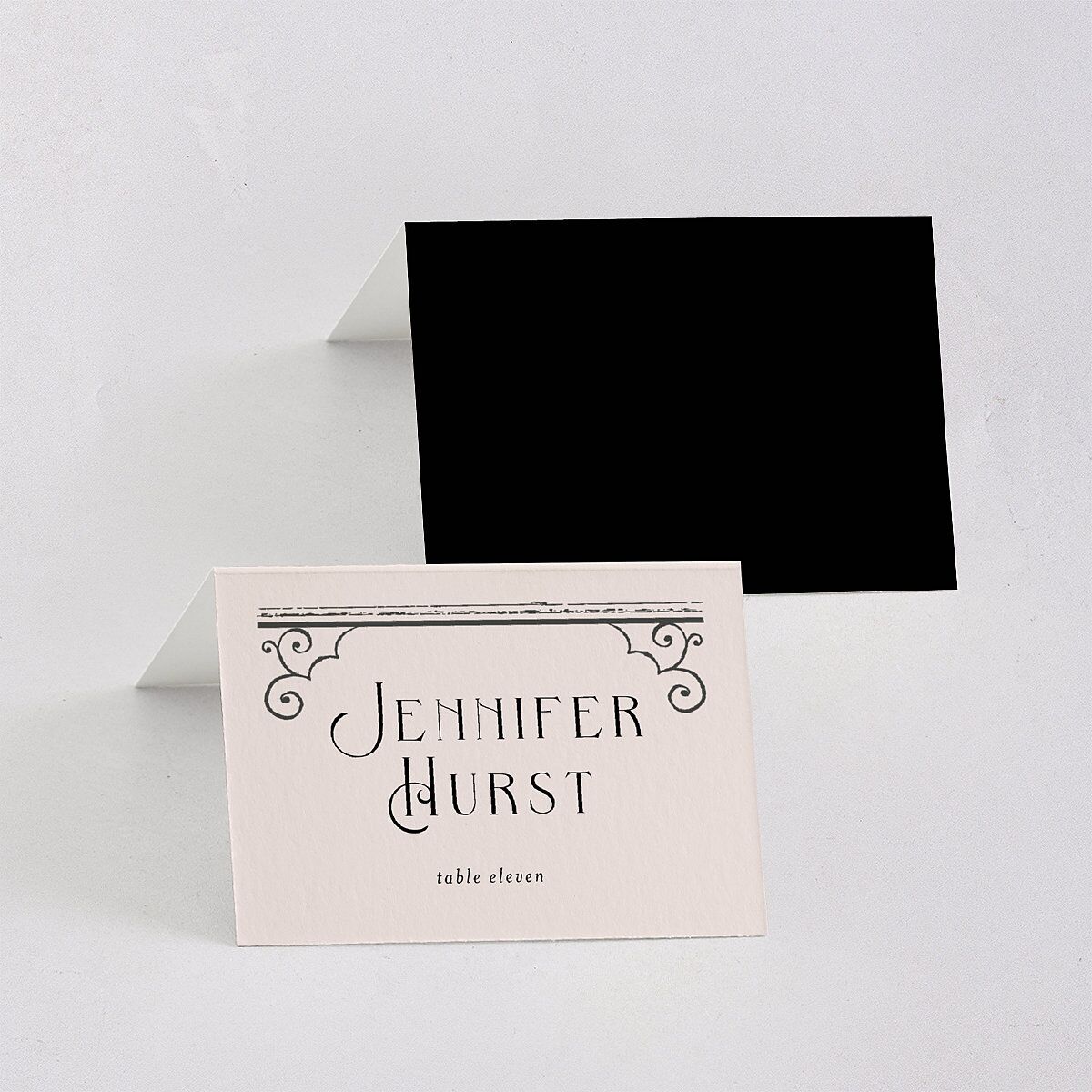 Gothic Gate Place Cards Licorice Signature