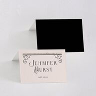 Gothic Gate Place Cards Licorice Signature