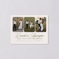 Modern Classic Picture Landscape Save The Date Magnets Olive Magnet Paper