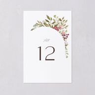 Lush Arch Table Numbers Pink Cotton Signature