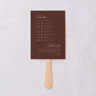 Vintage Oval Monogram Fan Programs Merlot Signature Standard