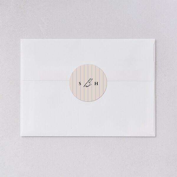 Elegant Editorial Page Wedding Stickers Champagne Circle