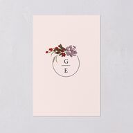 Autumn Romance Table Numbers Chocolate Signature