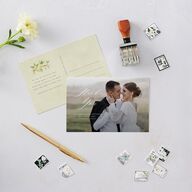 Elegant Italy Thank You Postcards Thyme