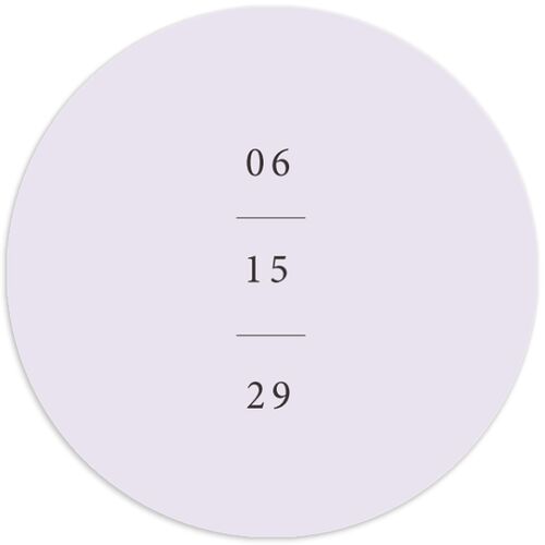 Just Love Wedding Stickers Sheer Lilac Circle