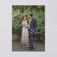 Picture This Photo Wedding Invitations Medieval Grey Signature Blank No Standard