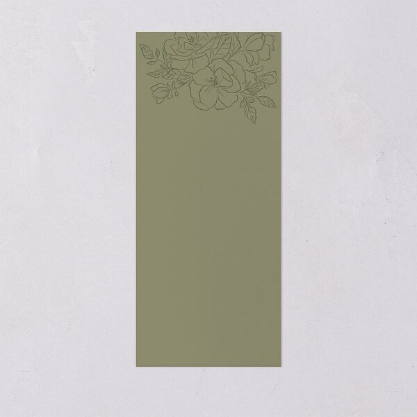 Vintage Botanical Sketch Menus Dark Camo Signature
