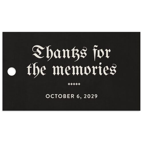 Moody Gothic Rose Favor Gift Tags Midnight Signature