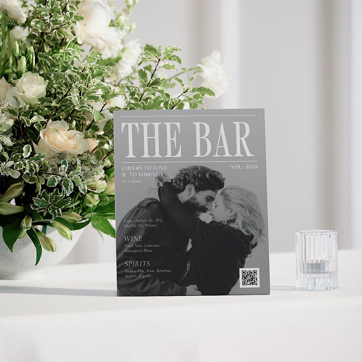 Magazine Cover Bar Bended Tabletop Sign X-small Licorice Standard Plastic XS Tabletop Bar