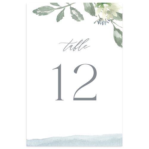 Dusted Calligraphy Table Numbers Slate Signature