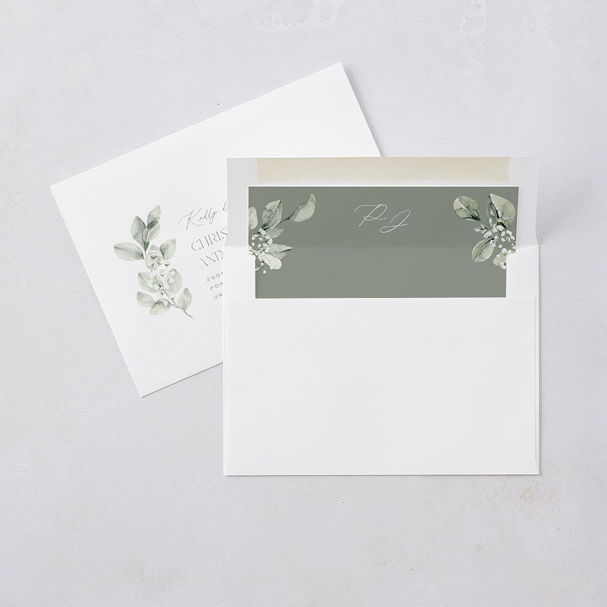 Elegant Pastel Floral Wedding Invitations Pure White Signature Blank No Standard