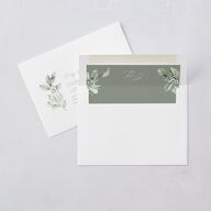 Elegant Pastel Floral Wedding Invitations Pure White Signature Blank No Standard
