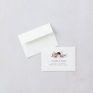 Gothic Antlers Wedding Response Cards Bisque Signature Standard