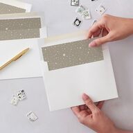 Sparkle Tree Envelope Liners Pure White Standard