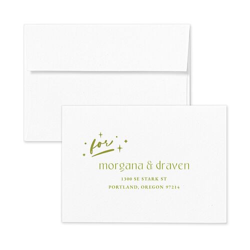 Til Death Do We Disco Response Card Envelopes Pear White Return Address Signature Standard