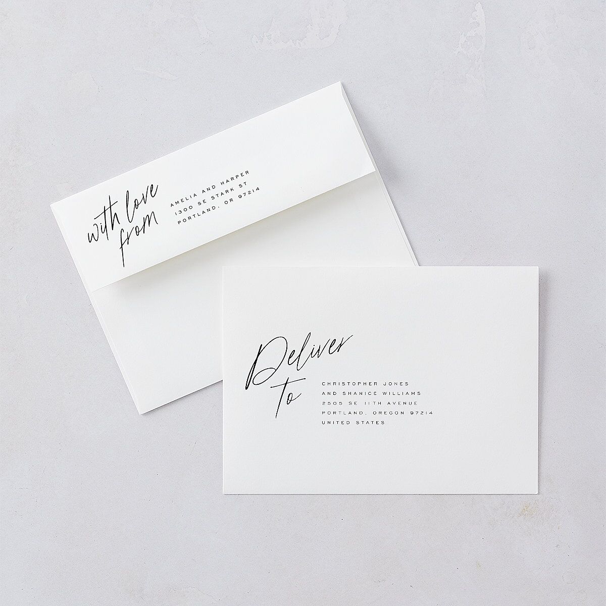 You Are Mine Wedding Invitations Pure White Signature Blank No Standard