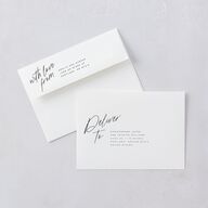 You Are Mine Wedding Invitations Pure White Signature Blank No Standard