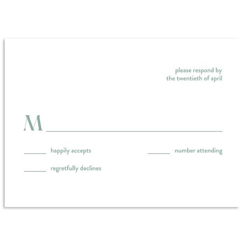 Checked Wedding Response Cards Pool Signature Standard