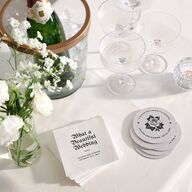Moody Gothic Rose Cocktail Napkins Midnight Napkin Uncoined
