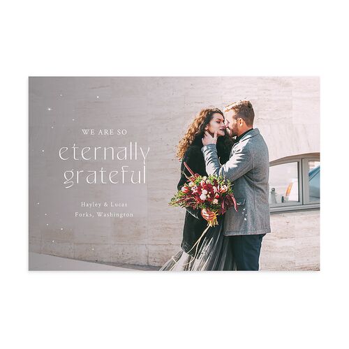Crystal Forest Thank You Postcards Hunter Green