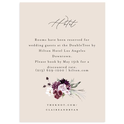 Gothic Antlers Wedding Enclosure Cards Purple Haze Signature Standard