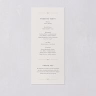 Old Hollywood Glam Wedding Programs Champagne Signature