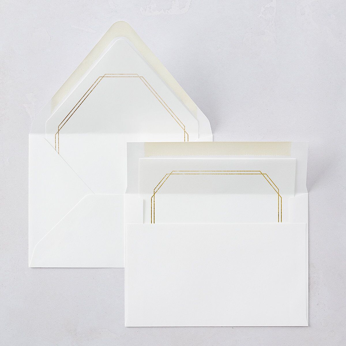 Eucalyptus Frame Euro Envelope Liners Luxe Pure White Liner