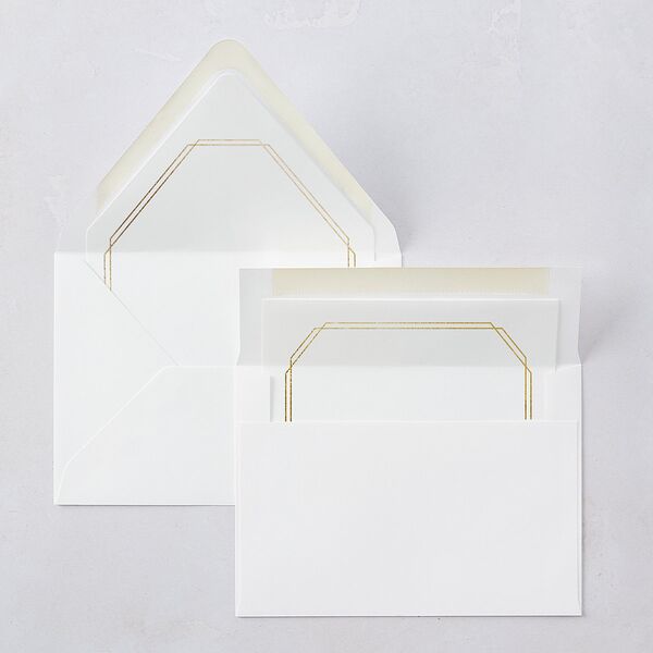Eucalyptus Frame Euro Envelope Liners Luxe Pure White Liner