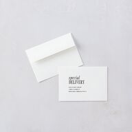 Editorial Promise Wedding Response Cards Pure White Signature Standard