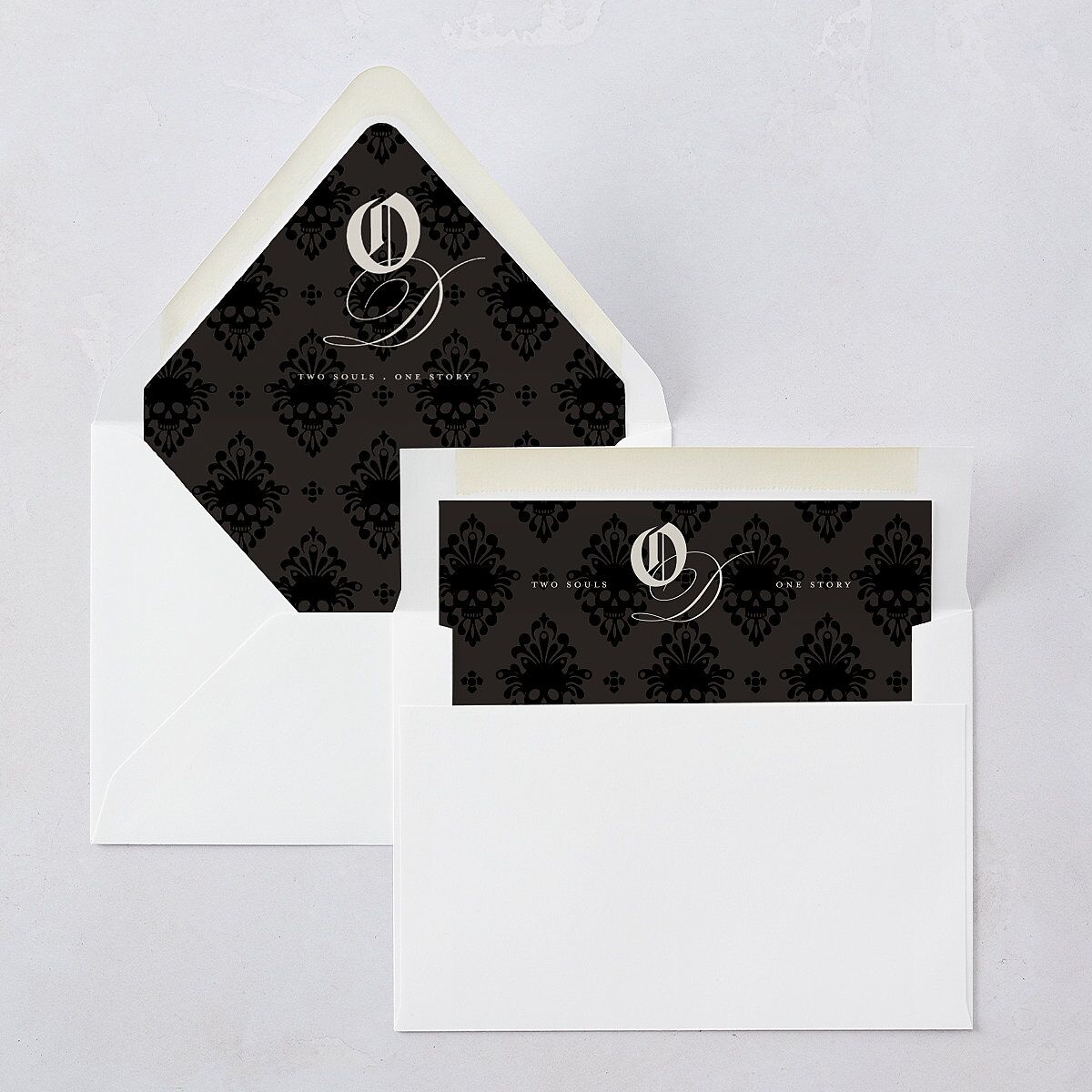 Til Death Gothic Photo Euro Envelope Liners Sand Luxe