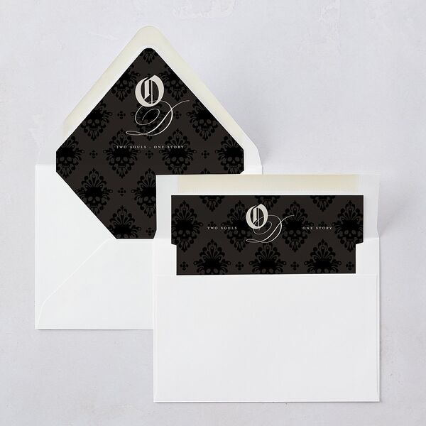 Til Death Gothic Photo Euro Envelope Liners Sand Luxe