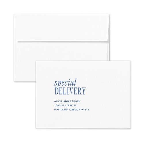Editorial Promise Response Card Envelopes White Cruise Return Address Signature Standard