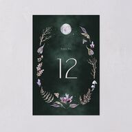 Crystal Forest Table Numbers Hunter Green Signature