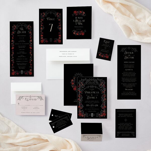 Gothic Gate Thank You Cards Licorice