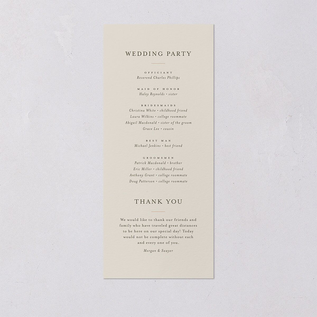 Western Floral Wedding Programs Terracotta Signature