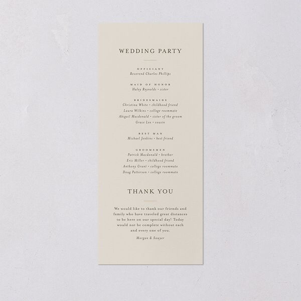 Western Floral Wedding Programs Terracotta Signature