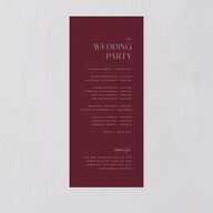 Ornate Threshold Wedding Programs Merlot Signature