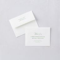 Vintage Bow Thank You Cards Jewel Green