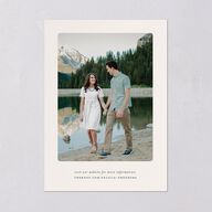 Elegant Mountain Border Wedding Invitations Meadow Signature Blank No Standard
