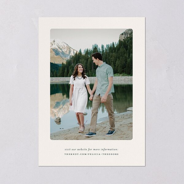 Elegant Mountain Border Wedding Invitations Meadow Signature Blank No Standard