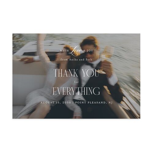 Cosmopolitan Photo Thank You Postcards Champagne