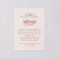 Modern Delicate Bows Wedding Enclosure Cards Jewel Red Signature Standard