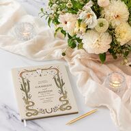 Southwestern Nouveau Guest Books Umber