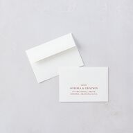 Bohemian Arch Foil Wedding Response Cards Gold Rust Signature Standard