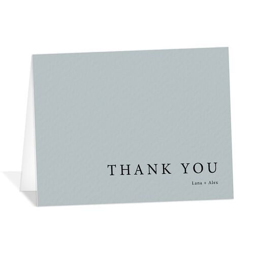 Natural Palette Thank You Cards Slate