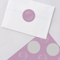 Delicate Lilac Wedding Stickers Amethyst